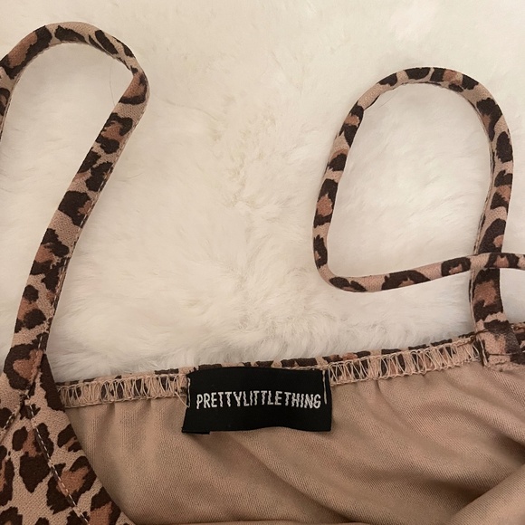 Pretty little thing brown leopard print dress - Picture 5 of 6